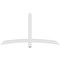 Ekena Millwork Bellingham Architectural Grade PVC Gable Bracket, 72"W x 39"H x 2"D x 4"F, 13/12 Pitch GBP072X39X0204BEL00 - alternate 3